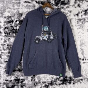 Wild Tribute Hoodie Mens‎ Size Small Gray Granola Outdoors Hiking Jeep Trails